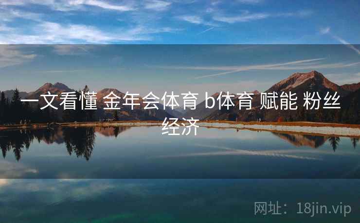 一文看懂 金年会体育 b体育 赋能 粉丝经济