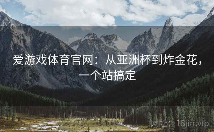 爱游戏体育官网:从亚洲杯到炸金花,一个站搞定